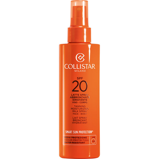 Tanning Moisturizing Milk Spray Face/Body SPF 20, 200 ml Collistar Selvbruning