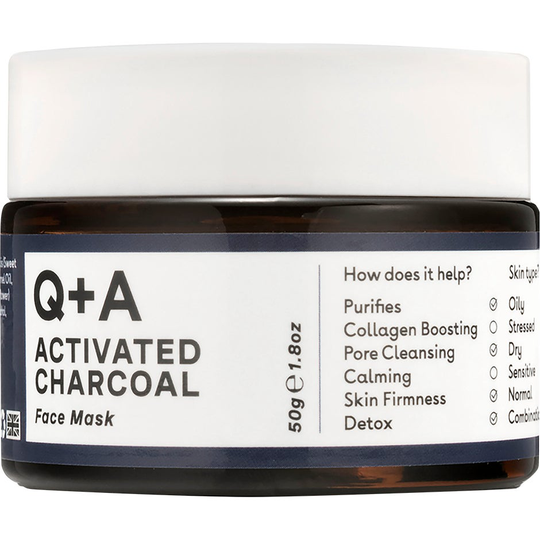 Activated Charcaol Face Mask, 50 g Q+A Ansiktsmaske