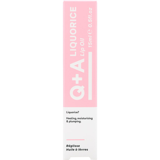 Liquorice Lip Oil, 15 ml Q+A Leppeforstørrende