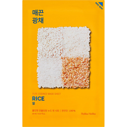 Holika Holika Pure Essence Mask Sheet - Rice, Holika Holika Ansiktsmaske
