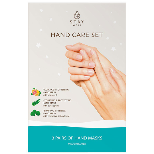Hand masks (3 masks), Stay Well Håndkrem