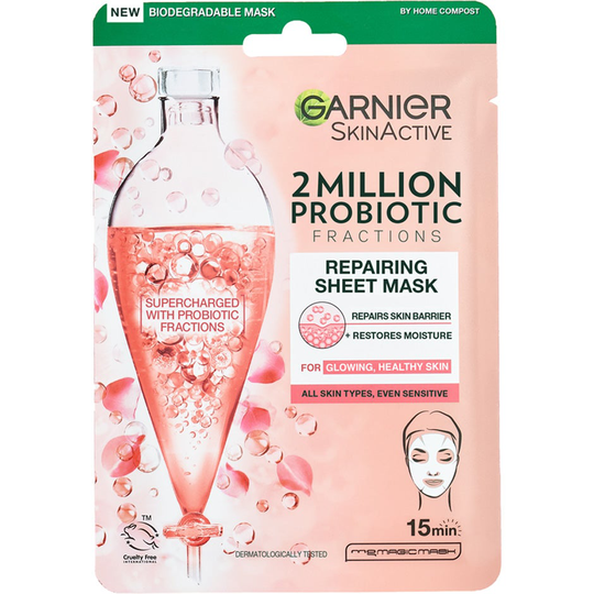 SkinActive 2 Million Probiotics Fractions, 22 g Garnier Sheet Masks