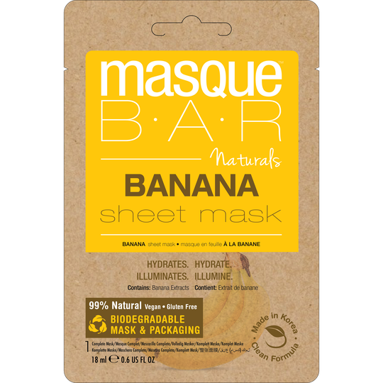 MasqueBar Naturals Banana Sheet Mask 18 ml