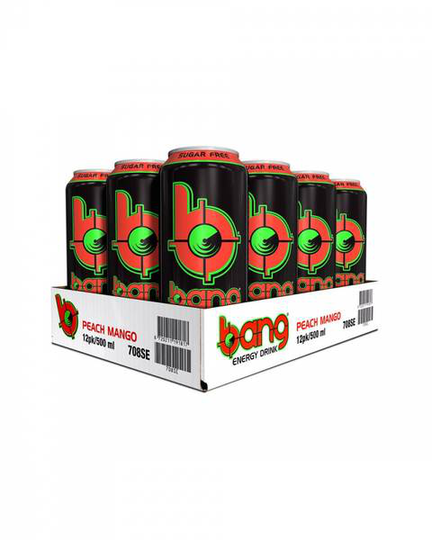 Bang 500mlx12stk - Peach Mango