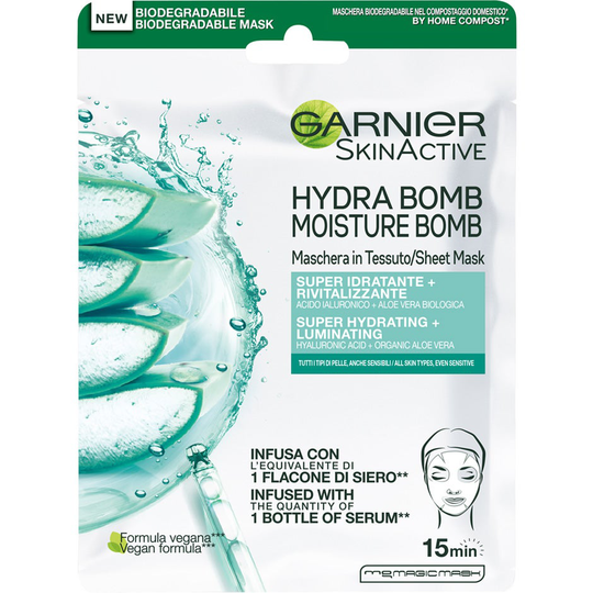 Moisture Bomb Aloe Sheet Mask, 28 g Garnier Sheet Masks