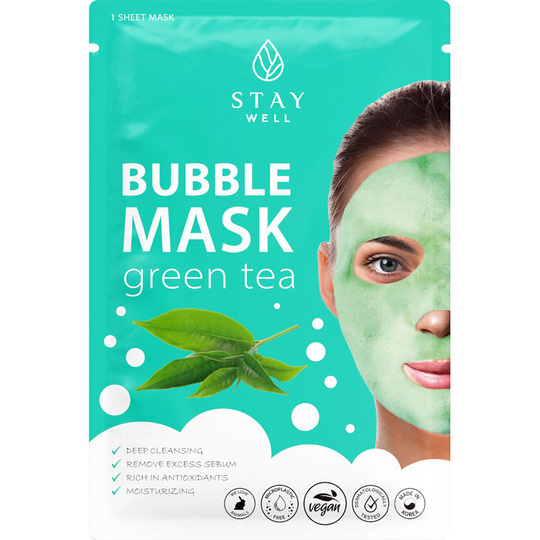 Deep Cleansing Bubble Mask Green Tea, Stay Well Ansiktsmaske