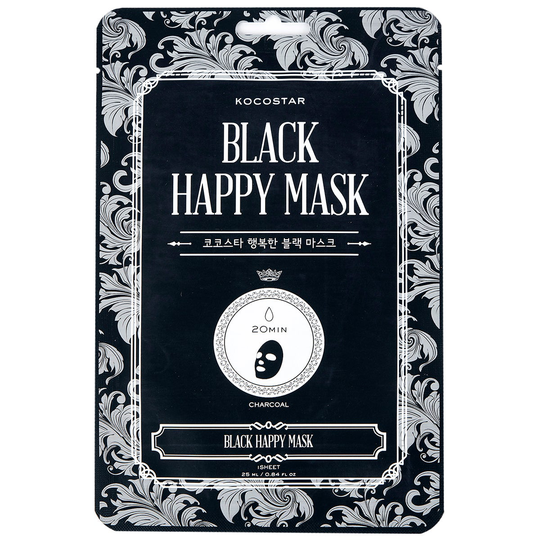 KOCOSTAR Black Happy Mask, 25 ml Kocostar Ansiktsmaske