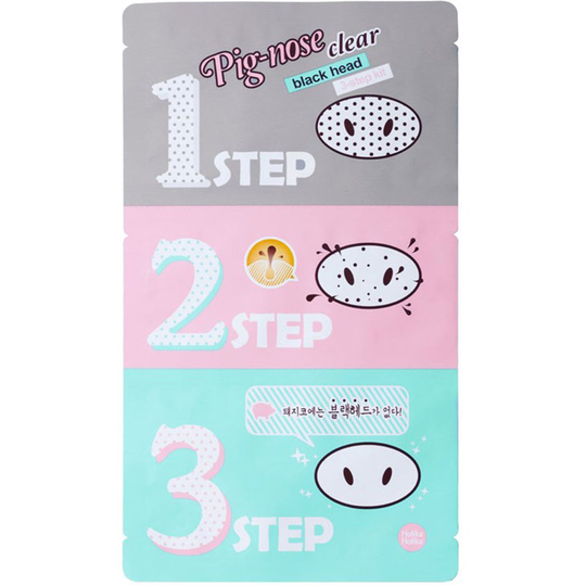 Holika Holika Pig Nose Clear Blackhead 3-Step Kit, Holika Holika Ansiktsmaske