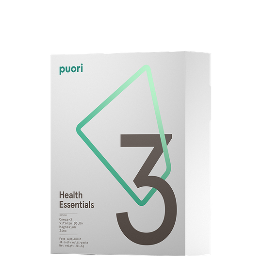 Puori 3 - Omega-3, Vitamin D, Magnesium, 30 doser