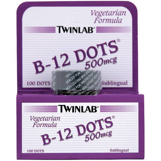 TwinLab B12 Dots - 500mcg - 100 stk