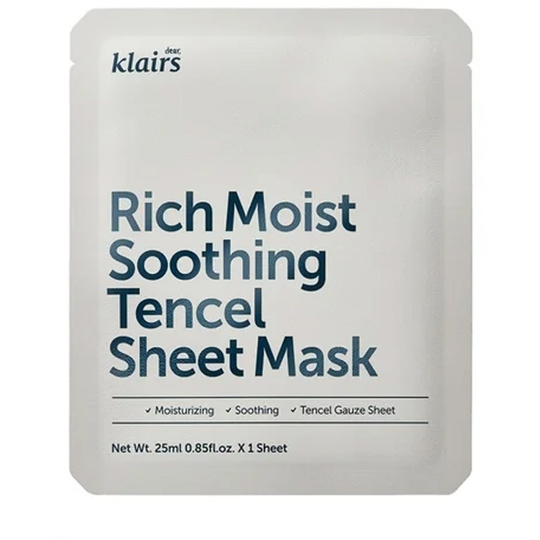 Rich Moist Soothing Tencel Sheet Mask, 25 ml Klairs Ansiktsmaske
