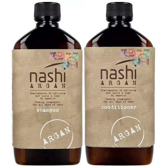 Nashi Argan Hydrating Shampoo + Conditioner 500mlx2