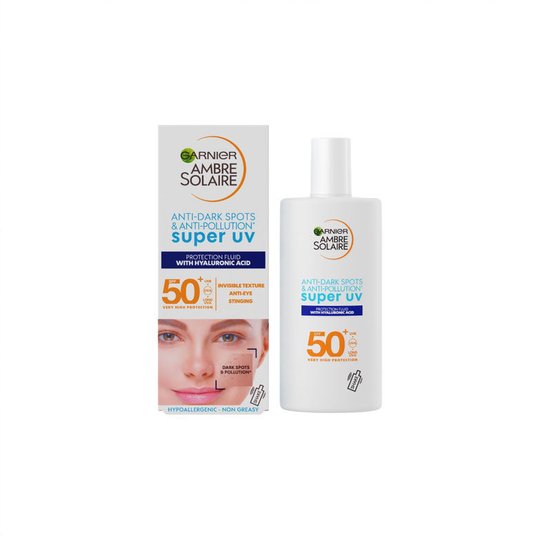 Ambre Solaire Non tinted fluid shaka anti age, 40 ml Garnier Solbeskyttelse til ansikt