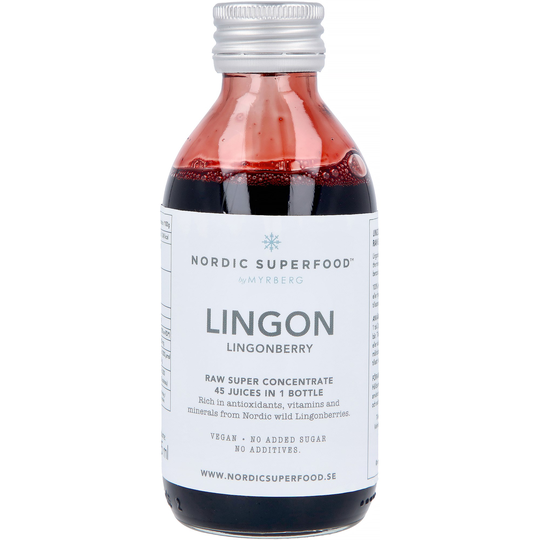 Nordic Superfood by Myrberg Rawjuice concentrate- lingon 195 ml