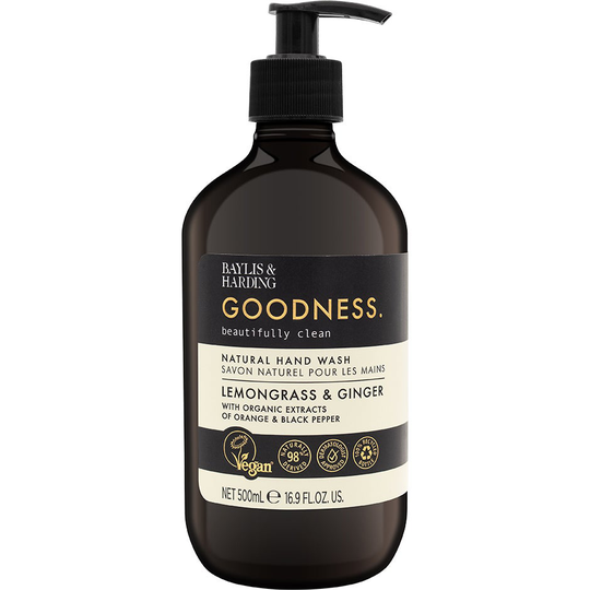 Goodness Lemongrass & Ginger Hand Wash, 500 ml Baylis & Harding Håndsåpe