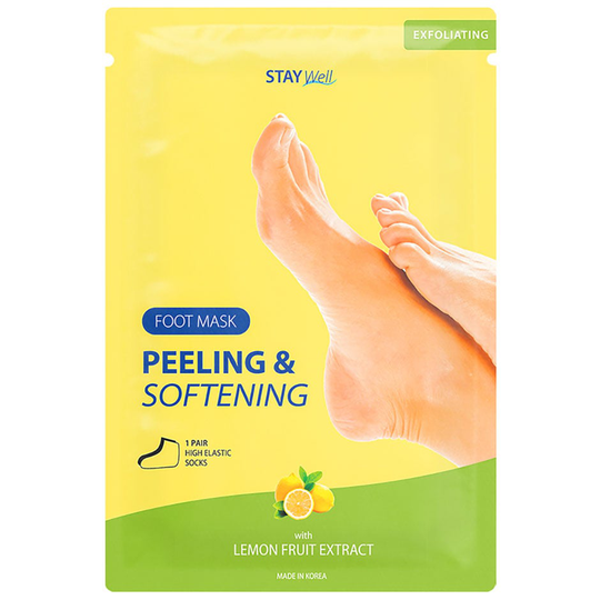Peeling & Softening Foot Mask Lemon, Stay Well Fotkrem