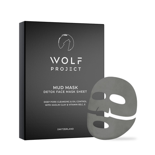 Wolf Project Detox Mud Face Mask Sheet 5-pack