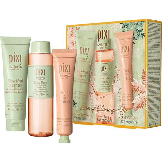 Box of Glowing Skin Holiday Kit, 465 ml Pixi Ansikt