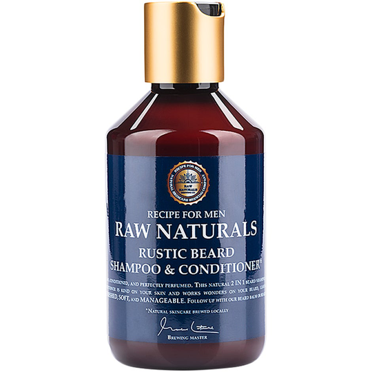 Raw Naturals Rustic Beard Shampoo & Conditioner, 250 ml Raw Naturals by Recipe for Men Skjeggshampoo & Skjeggbalsam