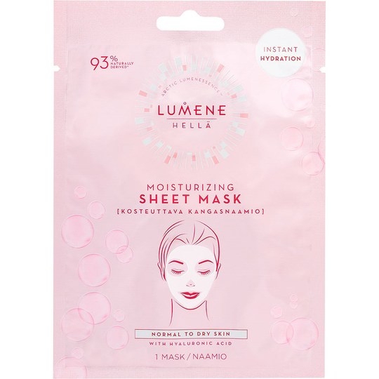 HELLÄ Moisturizing Sheet Mask, Lumene Ansiktsmaske