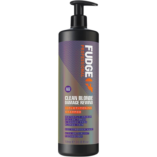 Fudge Clean Blonde Damage Rewind Violet-Toning Shampoo, 1000 ml Fudge Lillashampoo