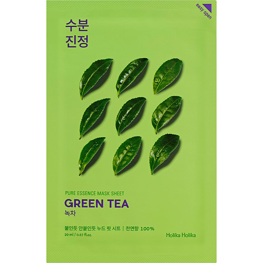 Holika Holika Pure Essence Mask Sheet - Green Tea, Holika Holika Ansiktsmaske