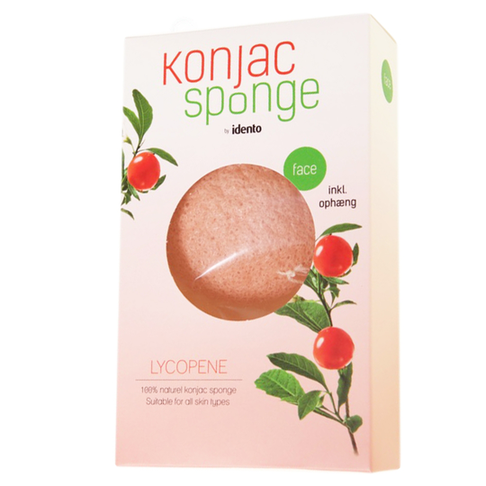Idento Konjac Tør Svamp - Halfball - Lycopene
