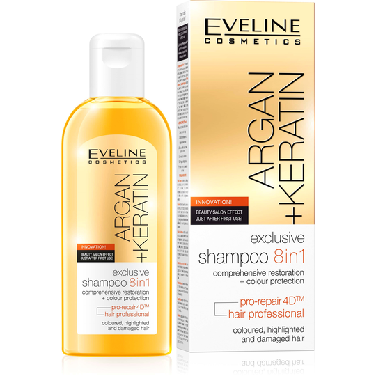 Eveline Cosmetics Argan + Keratin Exclusive Shampoo 8in1 150 ml