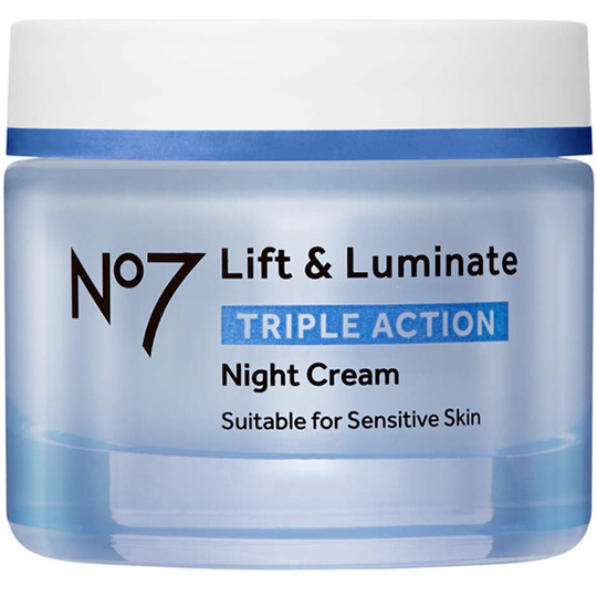 Lift & Luminate Triple Action Night Cream, 50 ml No7 Nattkrem
