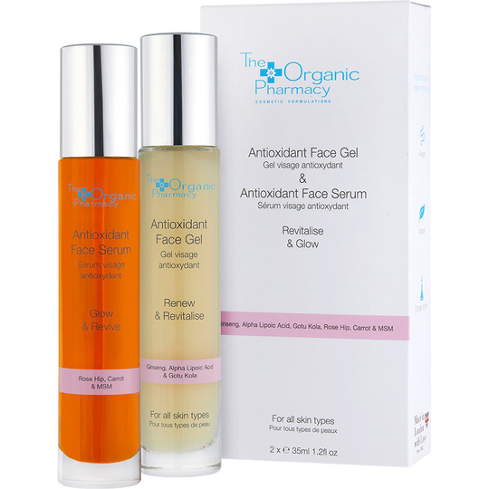 Antioxidant Face Serum + Antioxidant Face Gel, The Organic Pharmacy Serum & Olje