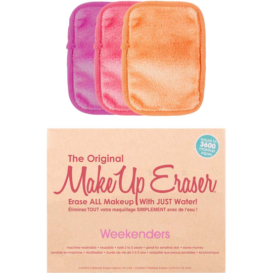 Weekender 3 pcs Set, MakeUp Eraser Ansiktsrengjøring