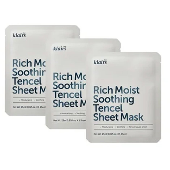 Klairs Rich Moist soothing sheet mask, Klairs Ansiktsmaske