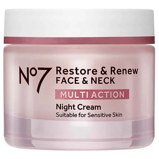 Restore & Renew Multi Action Night Cream, 50 ml No7 Nattkrem