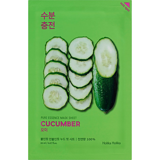 Holika Holika Pure Essence Mask Sheet - Cucumber, Holika Holika Ansiktsmaske
