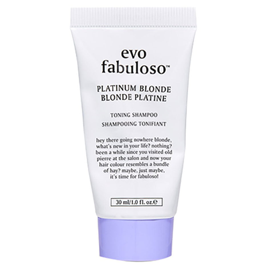 Platinum Blonde Toning Shampoo, 30 ml evo Lillashampoo