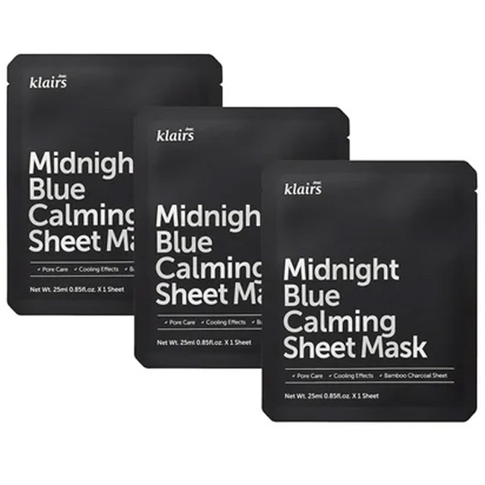 Klairs Midnight Blue Calming Sheet Mask, Klairs Ansiktsmaske
