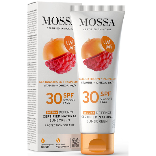 365 Days Defence Certified Natural Sunscreen, 50 ml MOSSA Solkrem