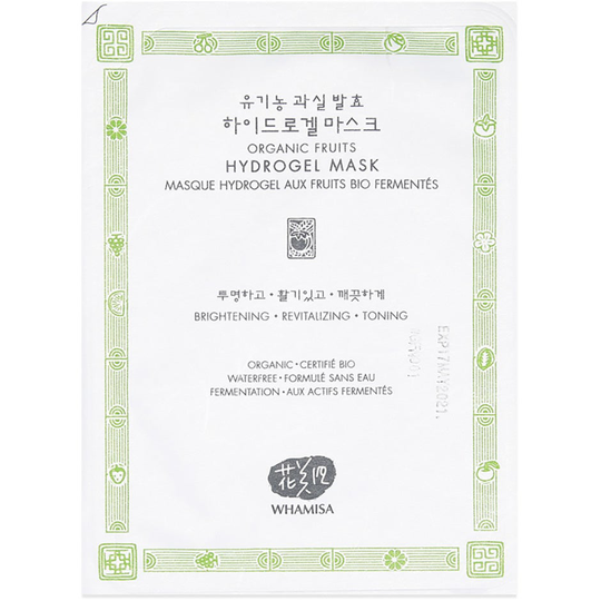 Whamisa Organic Fruits & Tomato Hydrogel Mask, 33 g Whamisa Skincare Ansiktsmaske