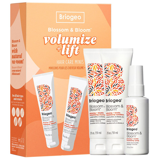 Blossom & Bloom Volumize + Thicken Minis Hair Kit, Briogeo Sjampo