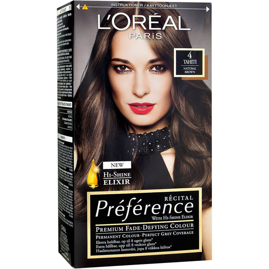 Récital Préférence 4 Tahiti Brun, L'Oréal Paris Hårfarge