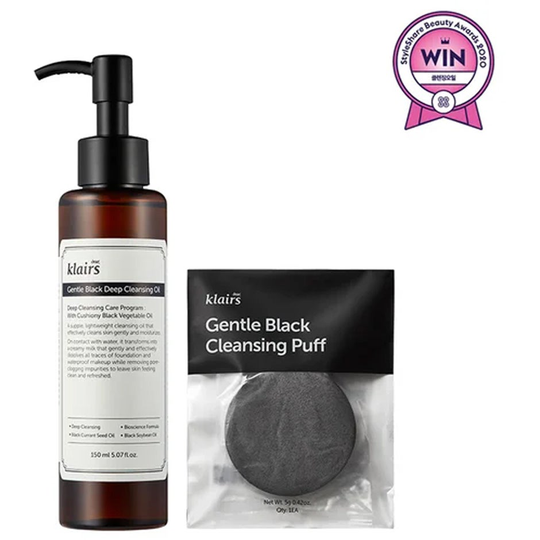 Deep cleansing Oil & Puff Set, Klairs Ansiktsrengjøring